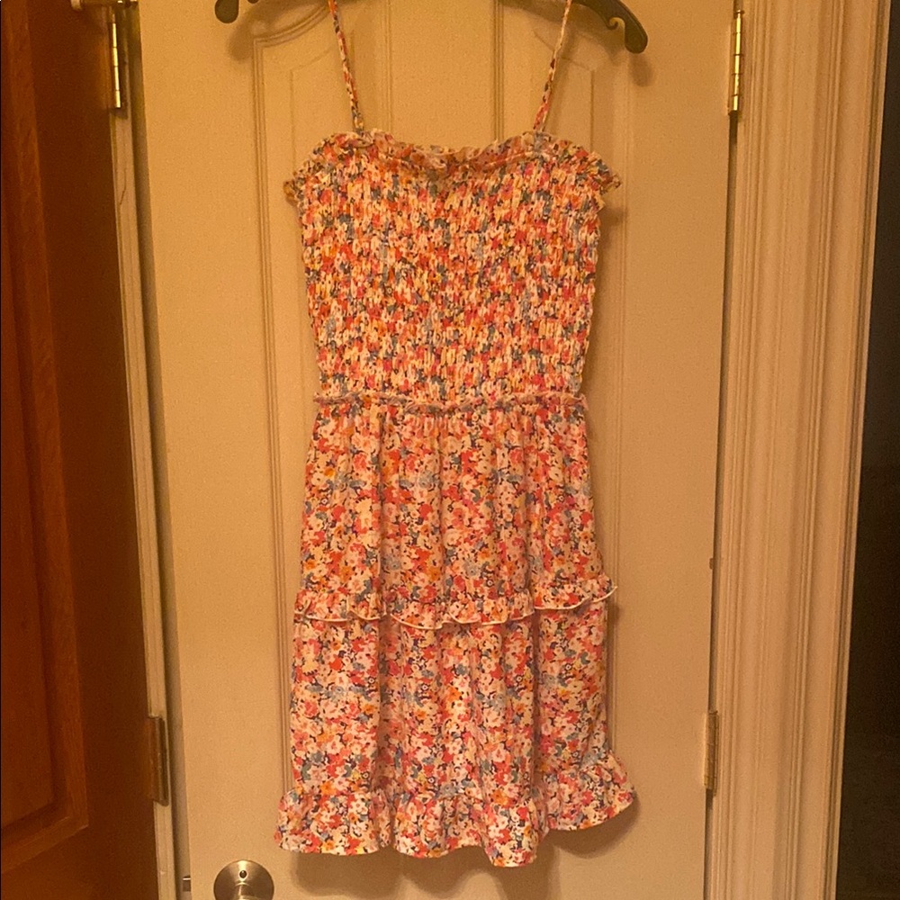 Women’s Floral Dress with Multicolor Design